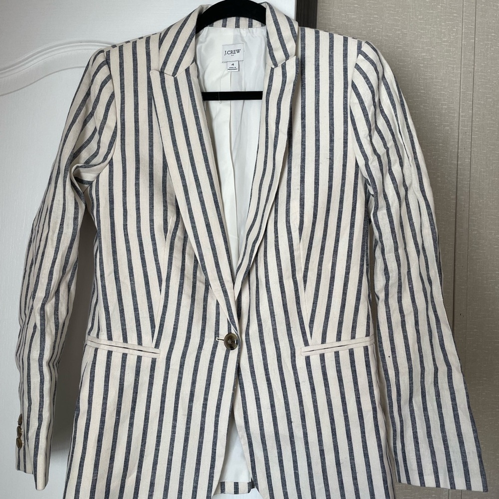 J. Crew Women's Striped Blazer